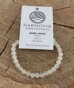 Bracelet Jade Verte - Perles 6mm